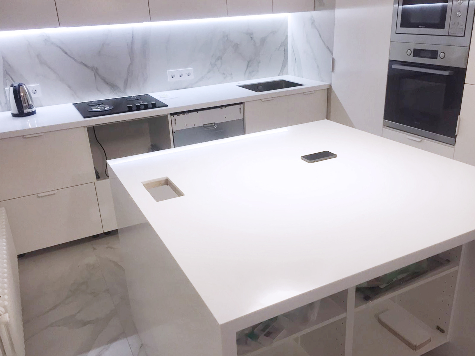 Комплексный проект ( кухня,остров и ванная)