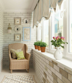 Отделка балкона декоративным камнем: фотоидеи оформления вашего интерьера